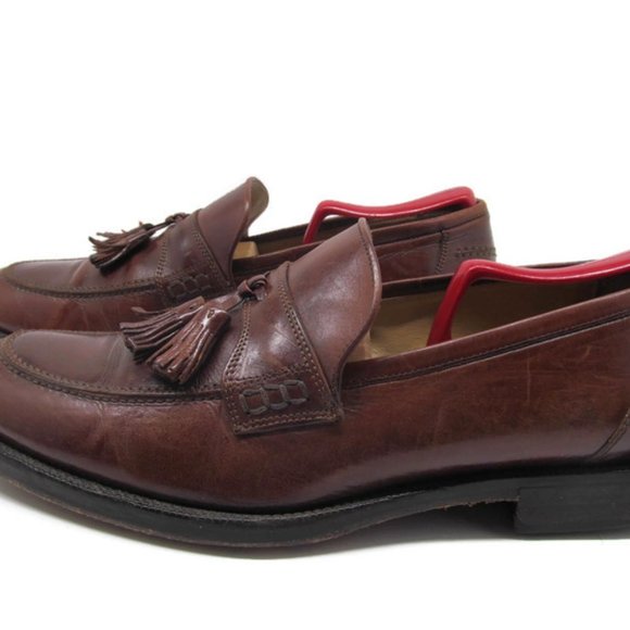 Johnston Murphy Mens Brown Tassel Loafers 10 M main image 8